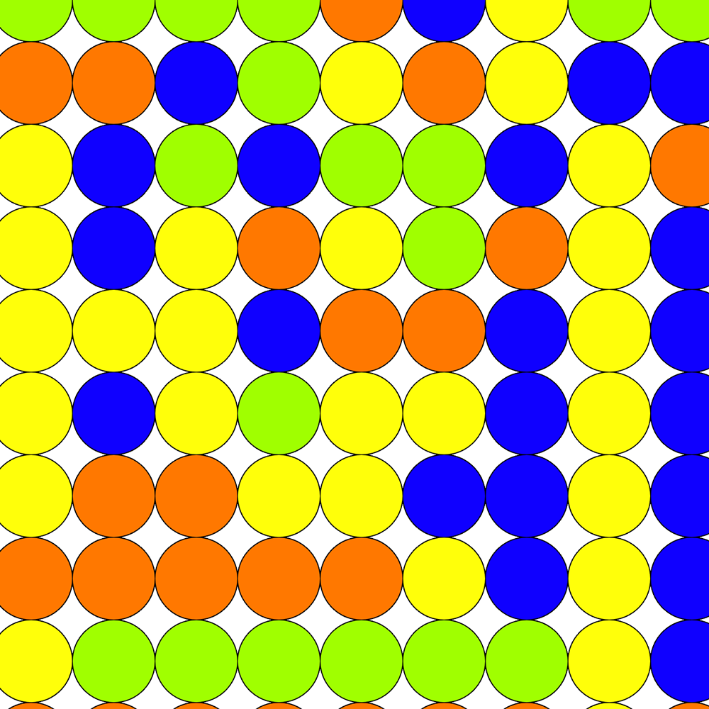 This is the dance floor in question, I think implementing this into my final design might be cool. Adding some sort of automatic function that changes the dot's colours would be pretty cool for a dance floor or for a potential game.