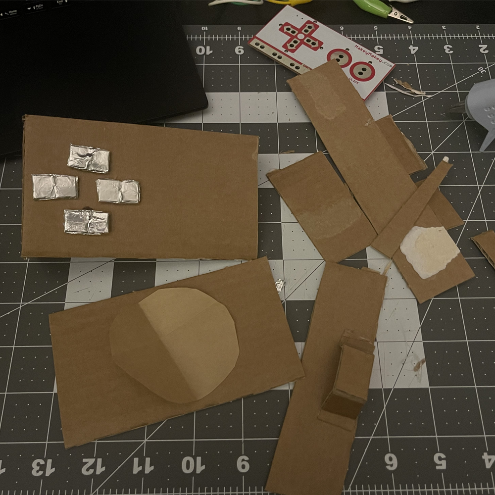 I took the camera prototype a step further and created a cardboard prototype. My goal for this was just to see what a proper working prototype would look like.