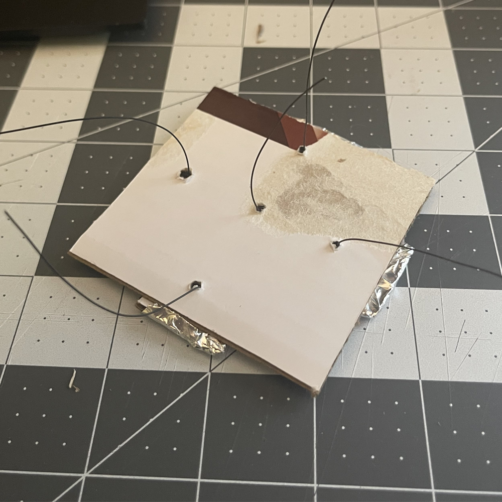 This is the bottom of the dance floor, The wires are poking out from the bottom.