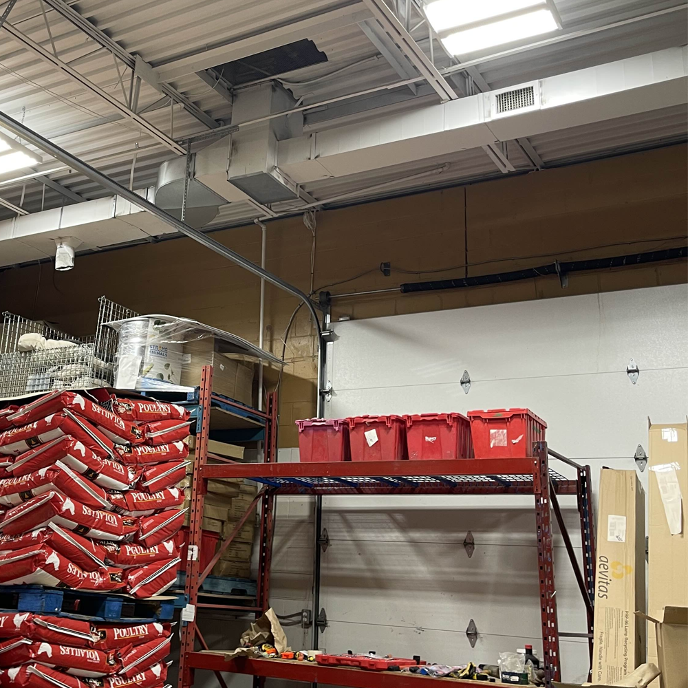 This sound was filmed in a warehouse. It was more for an ominous effect. 